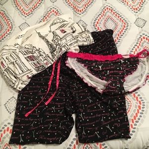 Lane Bryant French Pajamas Set, Size 26/28